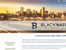 Tablet Screenshot of blackwaterenvironmentalgroup.com